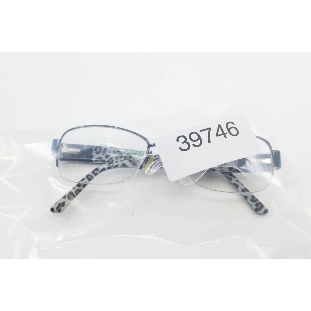 Bebe Luvah Grrrl BB5089 Midnight Blue Leopard Print Eyeglasses Frames 51-17-135